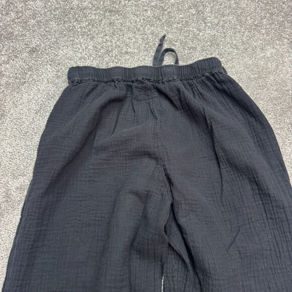 Wilfred Free Aritzia Organic Cotton Wide Leg Palazzo Pants Womens Small Black - Picture 4 of 15